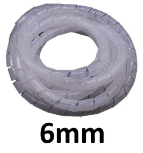 Spiralna maskownica organizator kabli 6mm 15m