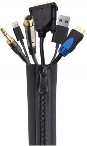 Neoprenowy organizator maskownica do kabli 50 cm