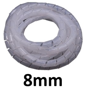 Spiralna maskownica organizator kabli 8mm 12m