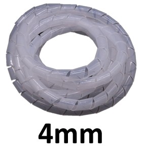 Spiralna maskownica organizator kabli 4mm 20m